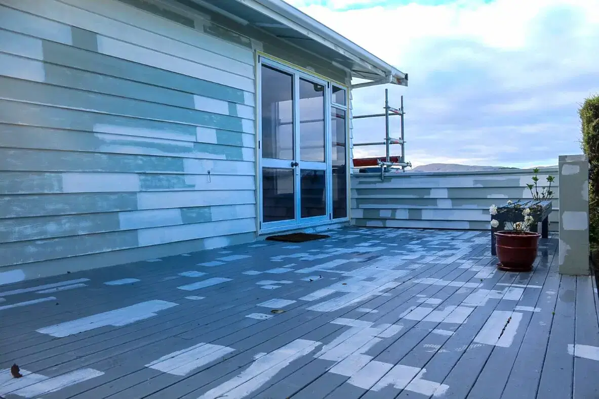 Deck painting project 2 before image