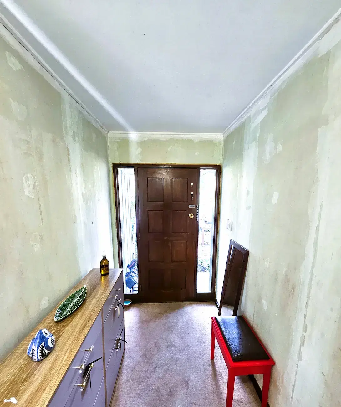 Interior house painting project before image