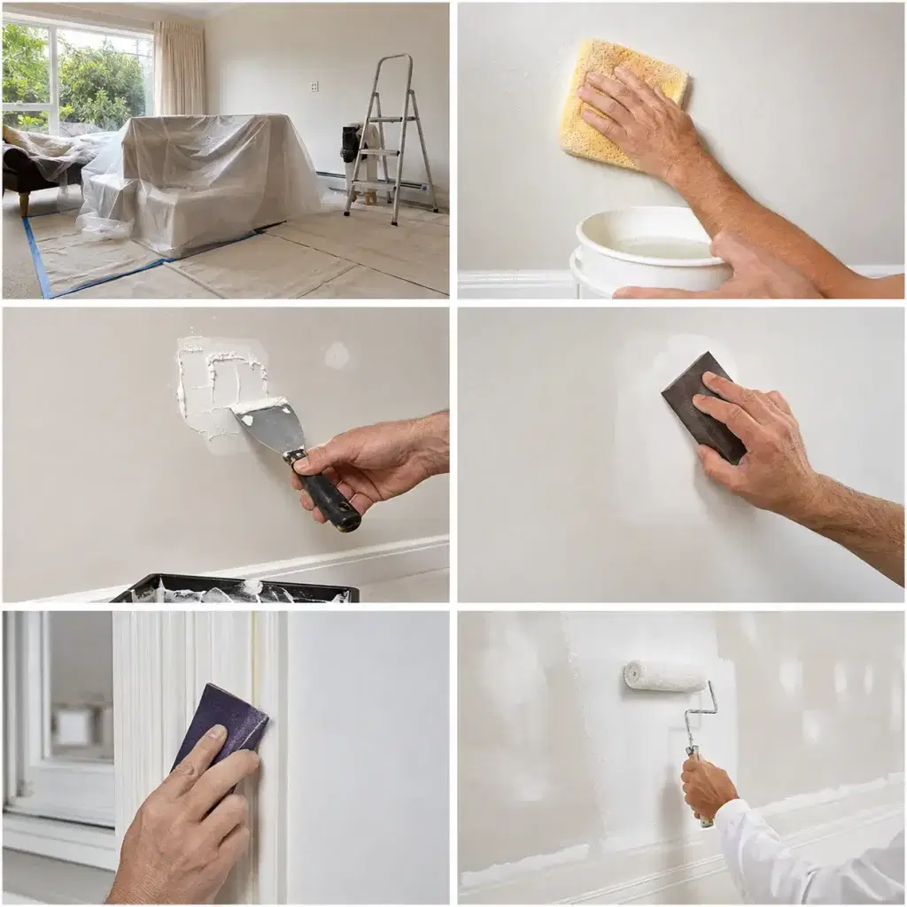How to Prepare a House for Painting: Complete Prep Guide 4 Steps of interior paint preparation
