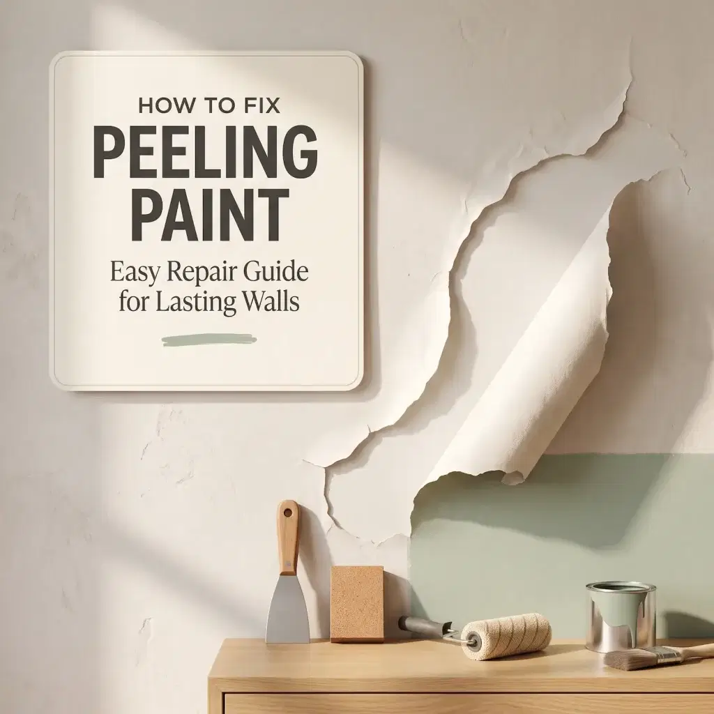 How to Fix Peeling Paint: Easy DIY Wall Repair Guide 1 Guide to fixing peeling paint on interior walls with essential scraping and painting tools
