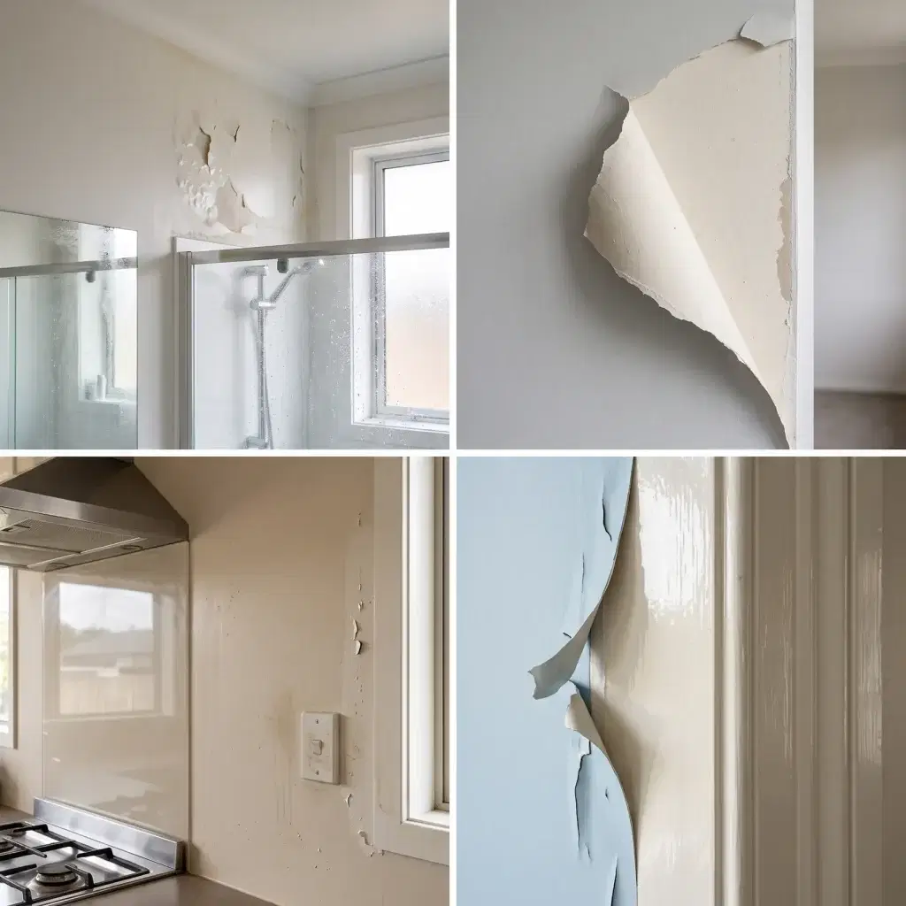 How to Fix Peeling Paint: Easy DIY Wall Repair Guide 2 Common causes of peeling paint on bathroom ceilings, kitchen walls, and door trims