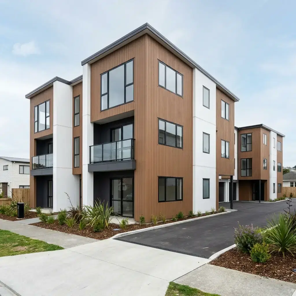 Commercial Painting Porirua: Trusted Commercial Painters 6 Modern multi-unit residential apartment building exterior
