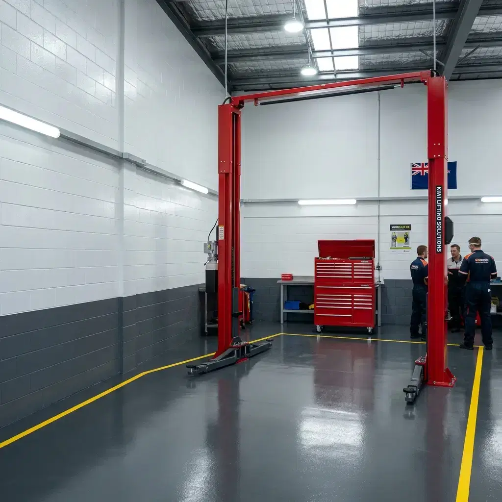 Commercial Painting Porirua: Trusted Commercial Painters 4 Freshly repainted automotive workshop service bay
