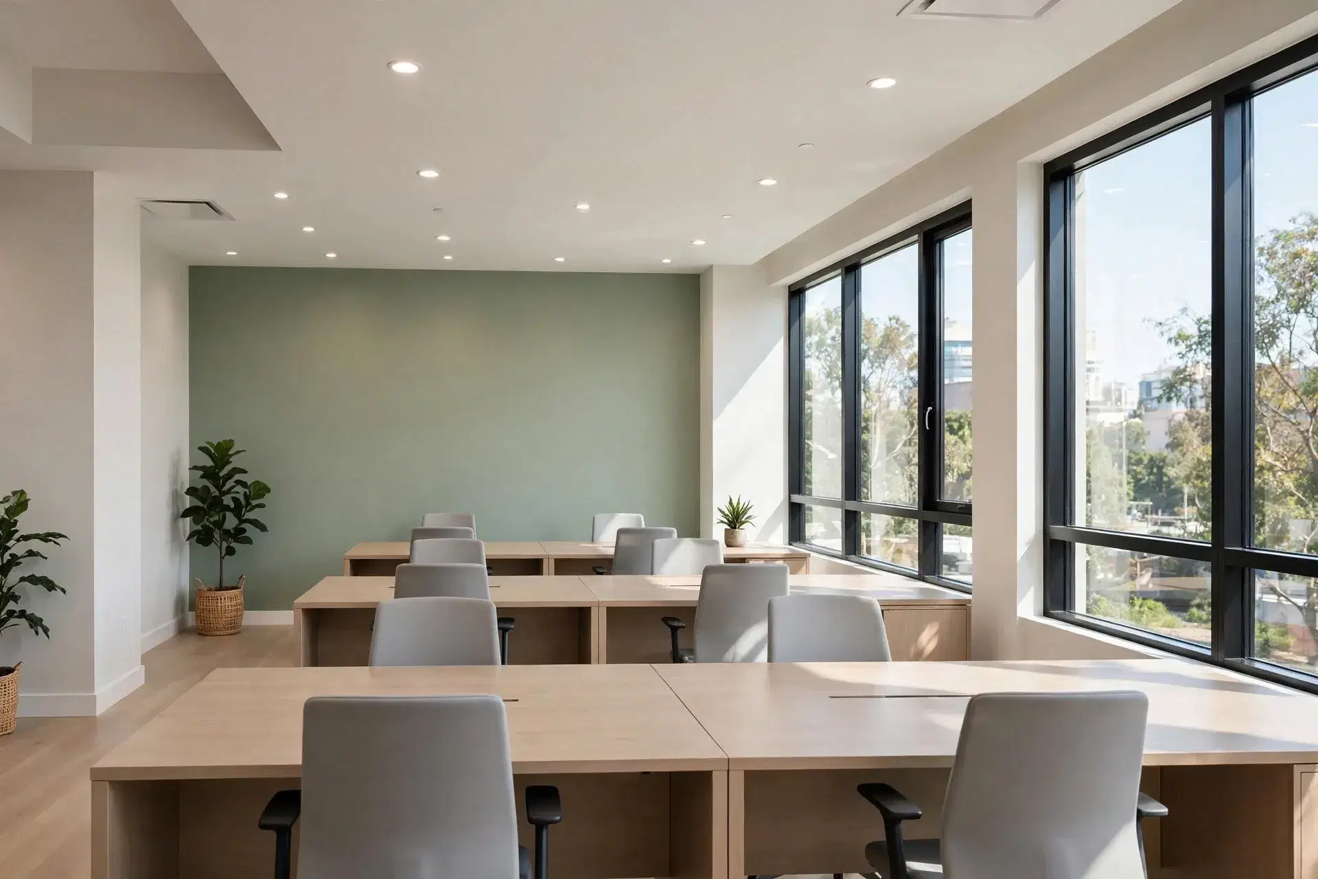 House Painters in Camborne: Best Local Painting Contractors 10 Commercial painting Camborne - freshly painted modern office