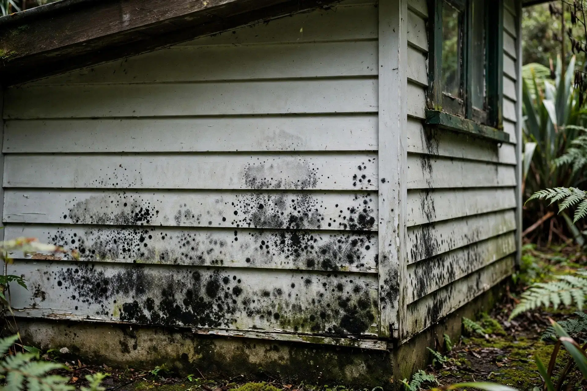 5 Signs Your House Exterior Needs Repainting in NZ 5 Stubborn mould and mildew returning on exterior house paint NZ